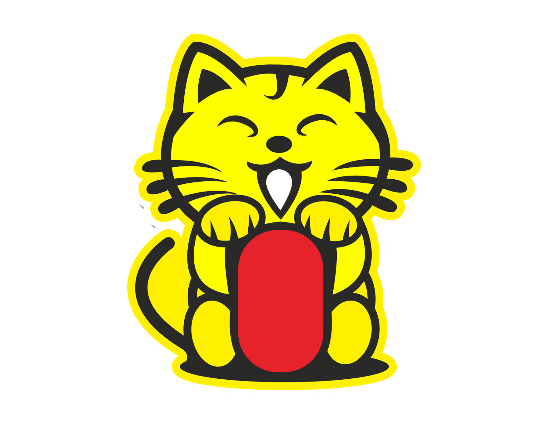 JDM Cat Sticker 4x3