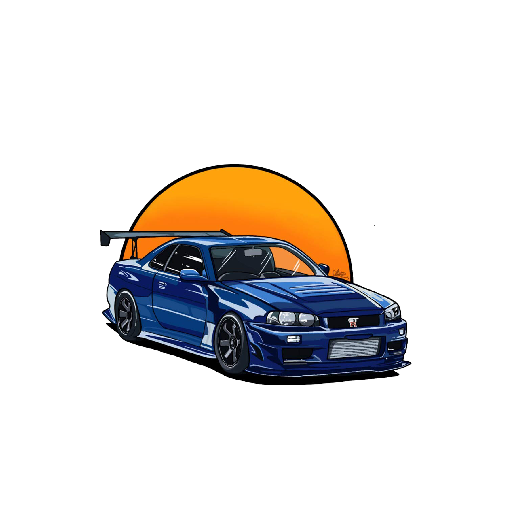 R34 Sticker 4x3