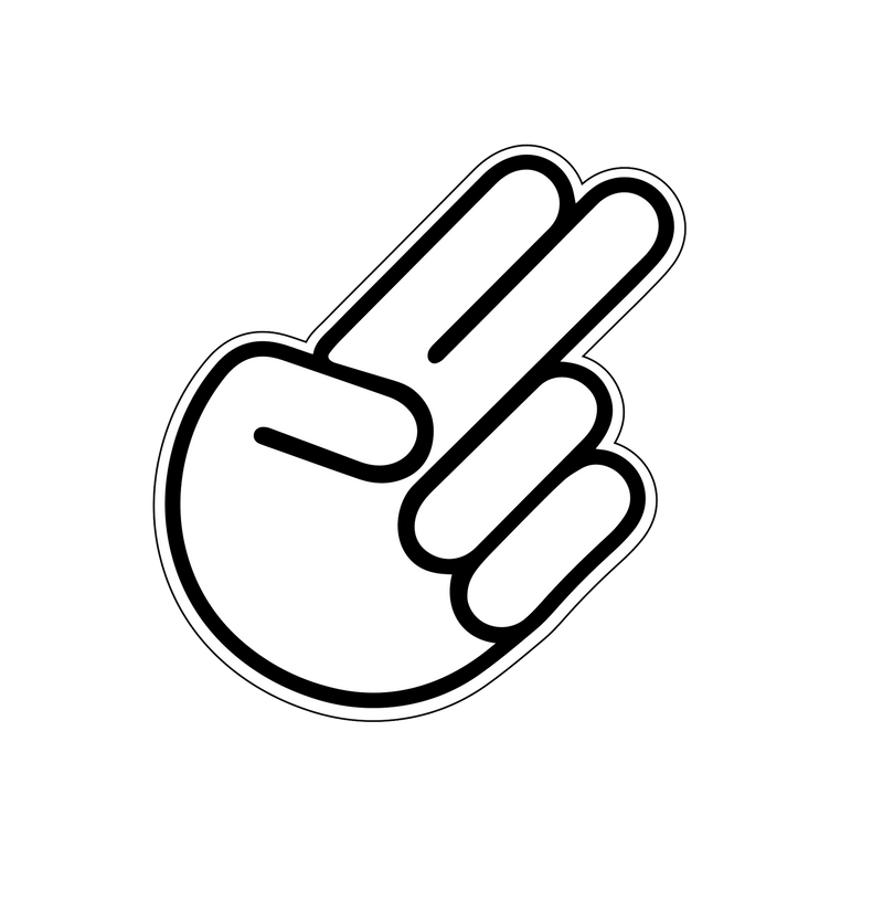 JDM Hand Sticker 3x4-1