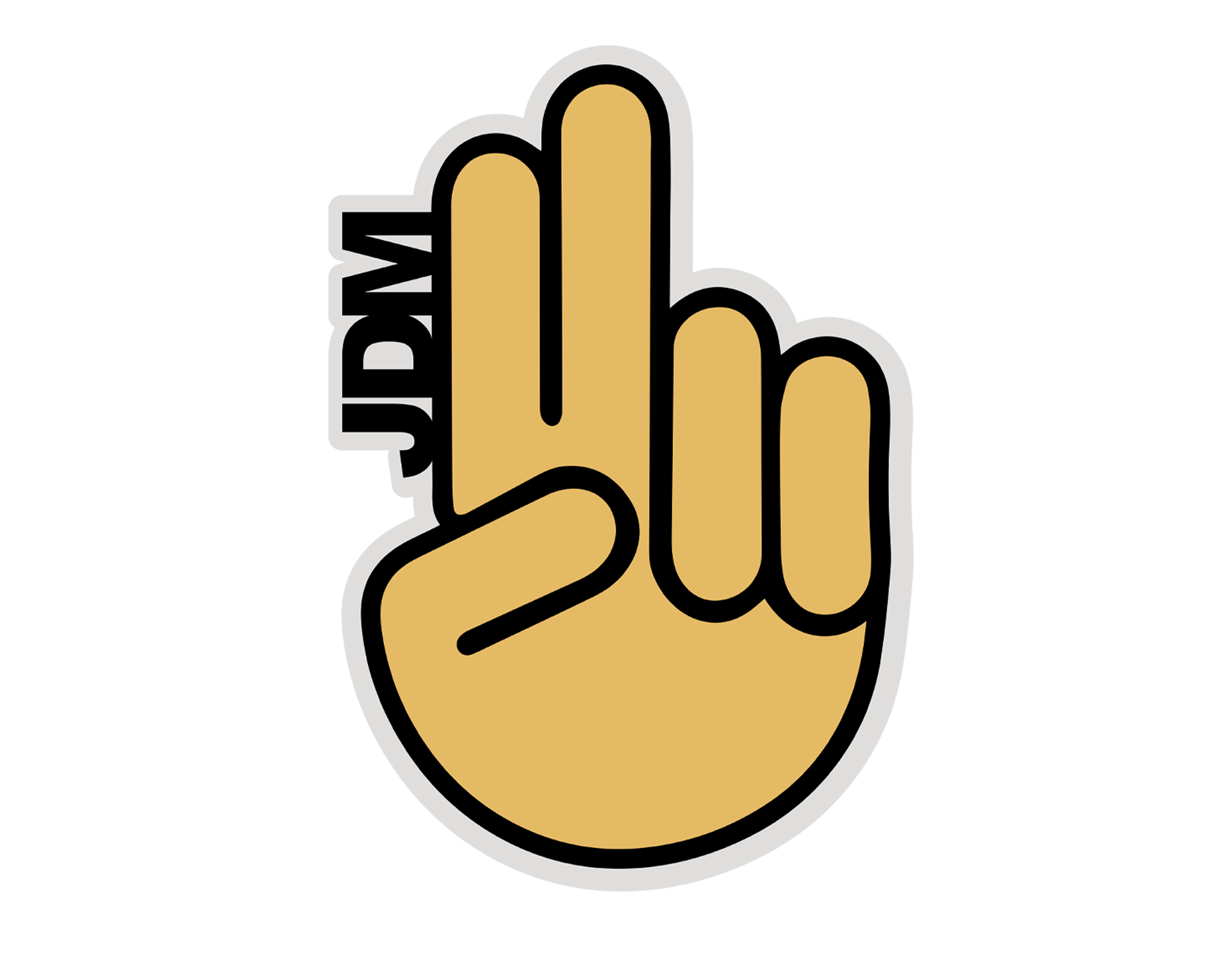 JDM Hand2 Sticker 4x3-1