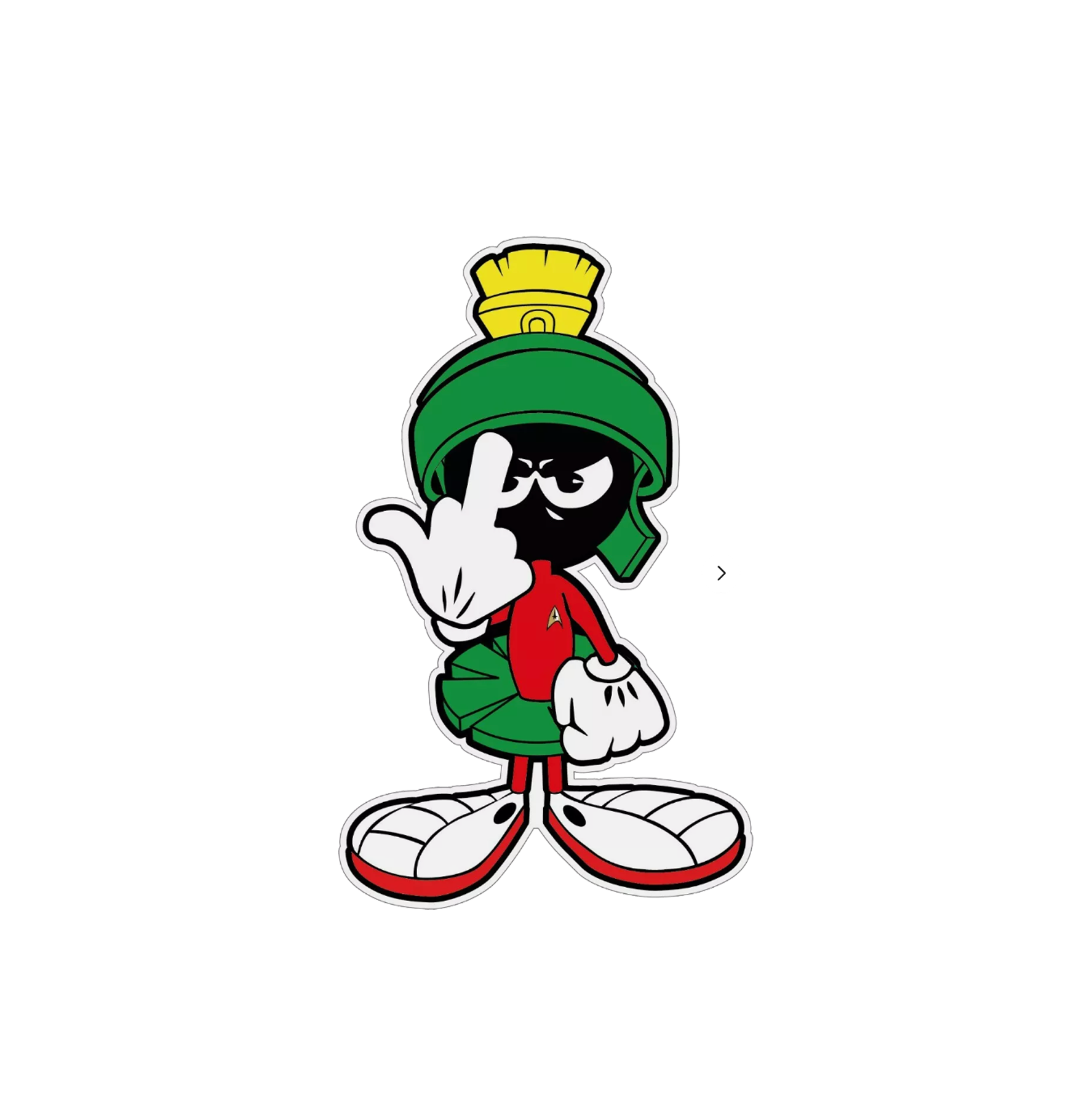 Marvin Martian Sticker 4x2
