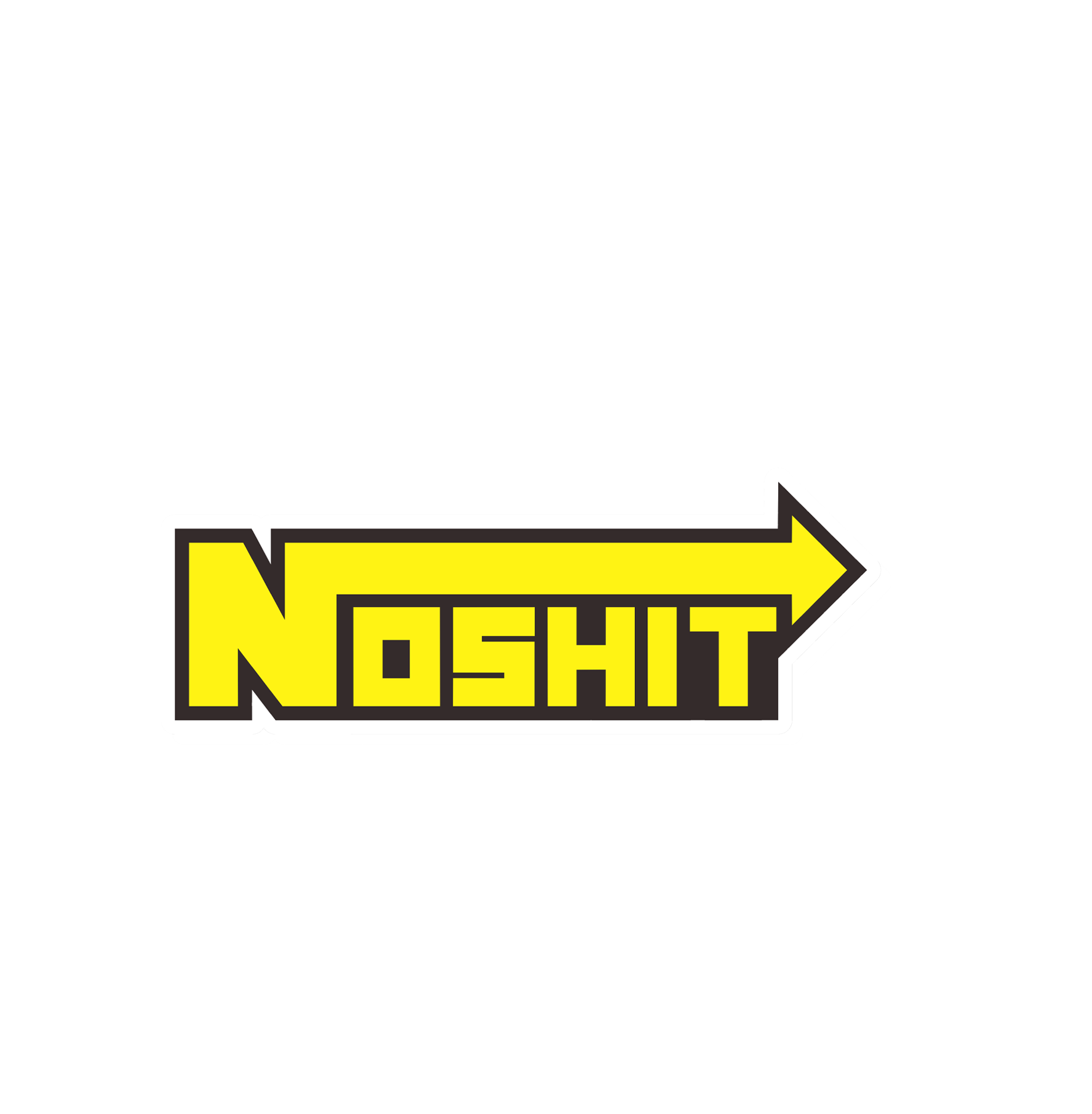 Noshit Sticker 4x2