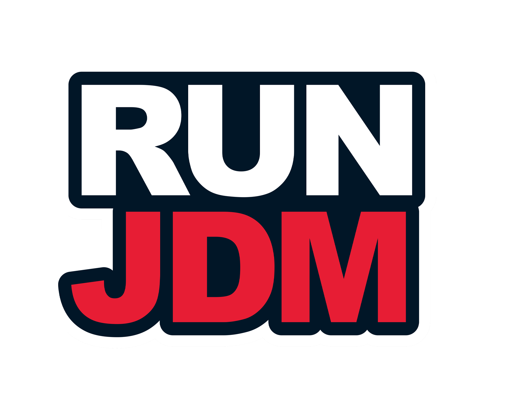 Run JDM Sticker 4x3