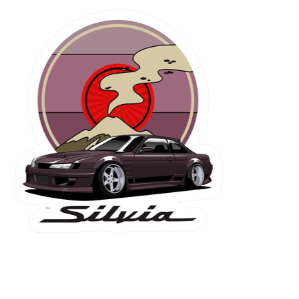 Silvia2 Sticker 4x3